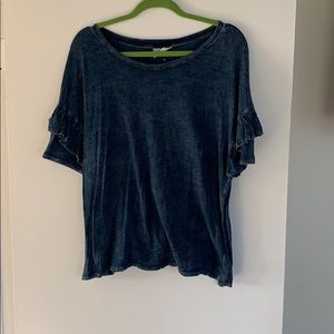 Denim colored blouse